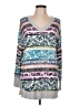 Westbound Print Purple Pullover Sweater Size L - photo 1