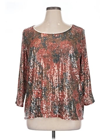 Attitudes by Renee 3/4 Sleeve Blouse (view 1)
