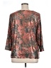 Attitudes by Renee Metallic Silver 3/4 Sleeve Blouse Size 1X - photo 2