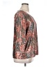 Attitudes by Renee Metallic Silver 3/4 Sleeve Blouse Size 1X - photo 4