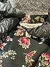 Maurices 100% Polyester Floral Black Short Sleeve Blouse Size M - photo 7