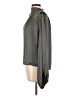 Line & Dot 100% Polyester Gray Long Sleeve Blouse Size L - photo 5