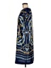 J. McLaughlin 100% Polyester Graphic Blue Casual Dress Size M - photo 5