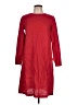 Unbranded Solid Red Casual Dress Size L - photo 1