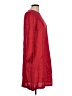 Unbranded Solid Red Casual Dress Size L - photo 4