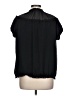 Go International Black Short Sleeve Blouse Size L - photo 2
