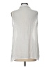Fever White Sleeveless Button-Down Shirt Size L (petite) - photo 2