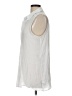 Fever White Sleeveless Button-Down Shirt Size L (petite) - photo 5
