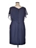 JJ's House 100% Polyester Blue Cocktail Dress Size 16 - photo 2