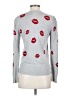 Marled Silver Pullover Sweater Size S - photo 2