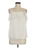 J.Crew 100% Polyester Ivory Sleeveless Blouse Size Med - P Tall - photo 1
