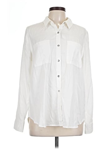 CALVIN KLEIN JEANS Long Sleeve Button-Down Shirt (view 1)