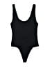 Babaton Solid Black One Piece Swimsuit Size S - photo 1