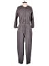 Stateside Solid Gray Jumpsuit Size L - photo 1