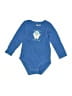 Jumping Beans 100% Cotton Blue Long Sleeve Onesie 12-18 MO / 18 MO - photo 1