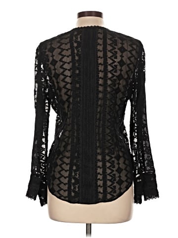 Rebecca Taylor Long Sleeve Silk Top (view 2)