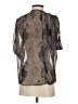 Bellatrix 100% Polyester Gray Short Sleeve Blouse Size S - photo 2