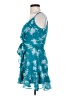 B. Darlin 100% Polyester Floral Teal Cocktail Dress Size 7 - 8 - photo 5