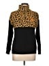 Simply Southern Animal Print Black Pullover Sweater Size L - photo 1