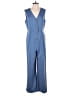 Shein 100% Polyester Solid Blue Jumpsuit Size L - photo 1