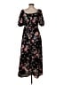 Unbranded Floral Black Casual Dress Size S - photo 2