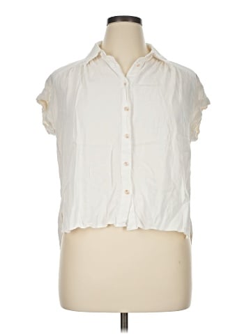 Rose + Olive Sleeveless Button-Down Shirt (view 1)