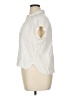 Rose + Olive 100% Rayon Ivory Sleeveless Button-Down Shirt Size XL - photo 5