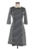 MICHAEL Michael Kors Stripes Black Casual Dress Size 8 - photo 1