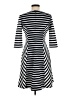 MICHAEL Michael Kors Stripes Black Casual Dress Size 8 - photo 2