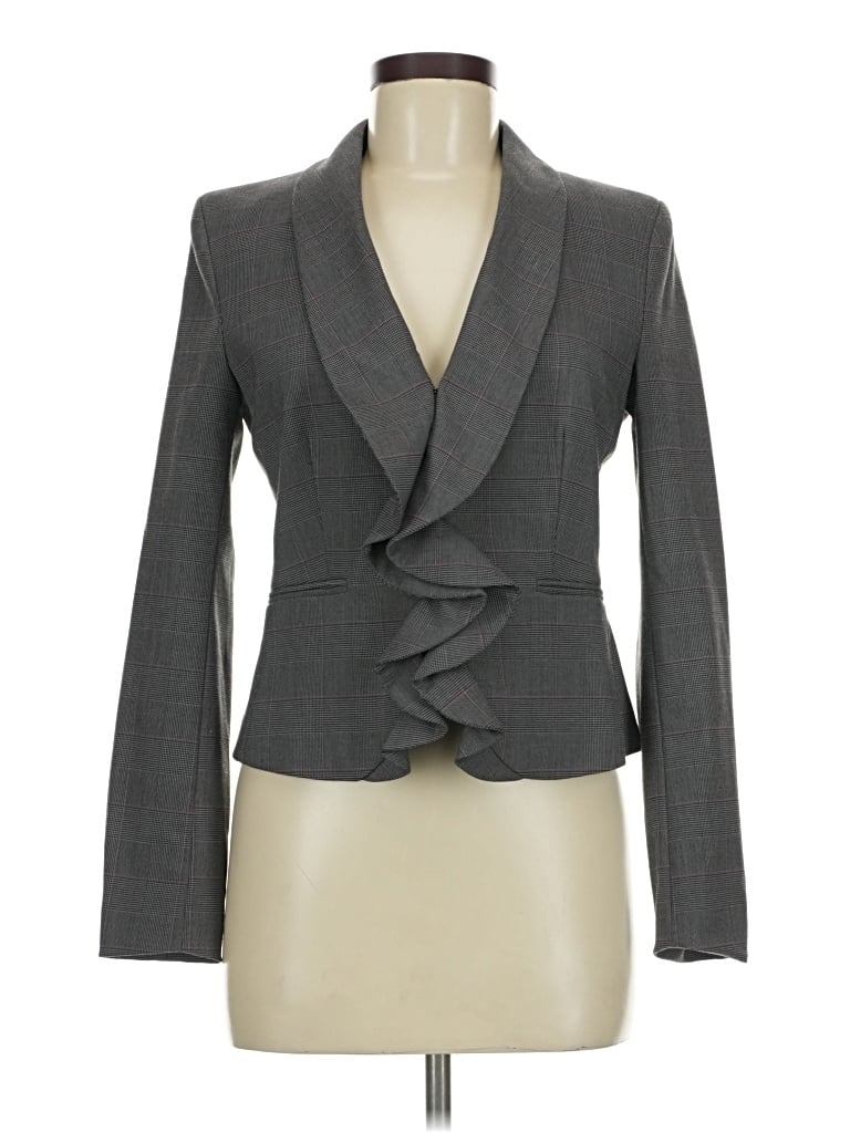 Pre-owned H&m Blazer Jacket In Gray