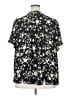 Rose + Olive 100% Polyester Black Short Sleeve Blouse Size 2X - photo 2