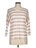 Nux Stripes Tan 3/4 Sleeve Top Size M (estimated) - photo 1