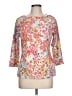 J. McLaughlin Orange 3/4 Sleeve Blouse Size L - photo 1