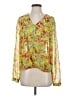 CAbi 100% Polyester Yellow Long Sleeve Blouse Size S - photo 1