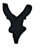 Pinko Solid Black One Piece Swimsuit Size S - photo 1