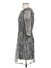 Ella Moss 100% Silk Chevron-herringbone Gray Cocktail Dress Size S - photo 5