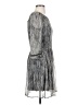 Ella Moss 100% Silk Chevron-herringbone Gray Cocktail Dress Size S - photo 4