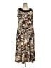 Jaclyn Smith Animal Print Brown Casual Dress Size 2X - photo 1
