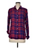 Blush Plaid Red Long Sleeve Button-Down Shirt Size M (estimated) - photo 1