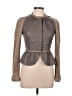 Burberry 100% Lambskin Gray Leather Jacket Size EU (IT) 42 / US 6 - photo 1