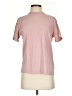 Athleta 100% Cotton Solid Pink Short Sleeve Turtleneck Size S - photo 1