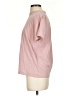 Athleta 100% Cotton Solid Pink Short Sleeve Turtleneck Size S - photo 5