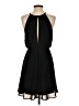 Lush 100% Polyester Solid Black Casual Dress Size S - photo 2