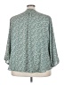 Fun2Fun 100% Polyester Teal 3/4 Sleeve Blouse Size 3X - photo 2