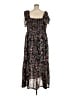 Universal Thread 100% Polyester Paisley Black Casual Dress Size 2X - photo 2