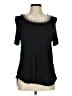 Ella Moss 100% Rayon Black Short Sleeve Top Size M - photo 1