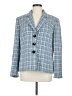 Le Suit 100% Polyester Houndstooth Blue Blazer Size M (estimated) - photo 1