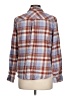 Maurices Plaid Brown Long Sleeve Button-Down Shirt Size L - photo 2