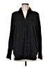 H&M Solid Black Long Sleeve Blouse Size M - photo 1