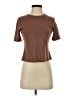 Adrienne Vittadini Brown Short Sleeve Turtleneck Size XS - photo 1